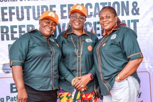 Dr. Faith E. E. Umoh, Founder of SureFuture Education Foundation, with distinguished guests during the SureFuture Education & Career Advancement Forum 2026.
